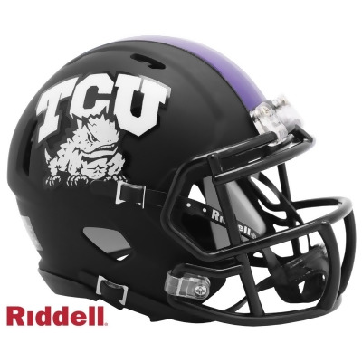 Riddell 9585590184 TCU Horned Frogs Replica Mini Speed Style Helmet, Purple 