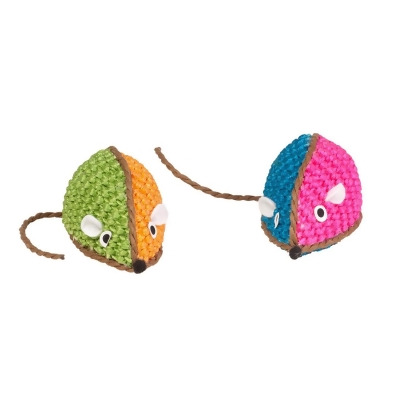 Kylies Brights IDC10091 Two Toned Raffia Mouse Toy 