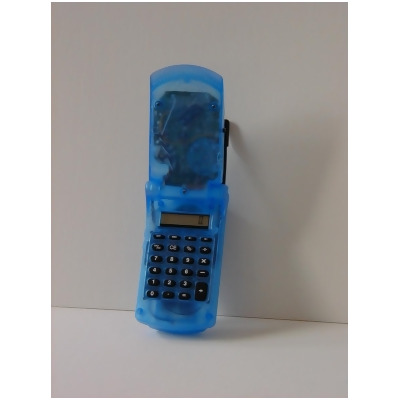 Sonnet Industries R-194T Flip Phone Style AM & FM Radio With Calculator - Blue 