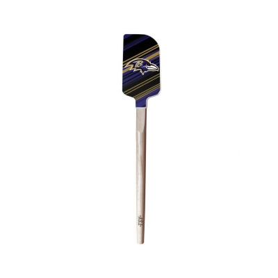 Sports Vault LSNFL03 4 x 2 in. NFL Baltimore Ravens Large Silicone Spatulas 