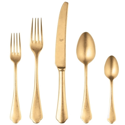 Mepra 106422020PO Dolce Vita Pewter Oro Cutlery Set - 20 Piece 