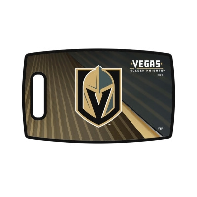 Sports Vault LBNHL64 14 x 9 in. NHL Vegas Golden Knights Large Cutting Board 