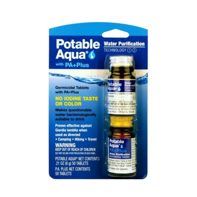 Wisconsin Pharmacal WPC-304 2019 Potable Aqua Water Purification Tablets with PA Plus 