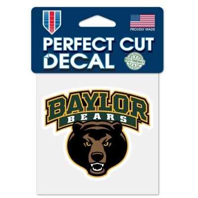 Wincraft 3208544523 Baylor Bears Perfect Cut Decal - 4 x 4 in. 