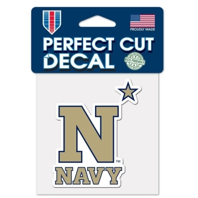 Wincraft 3208565552 Navy Midshipmen Perfect Cut Decal - 4 x 4 in. 