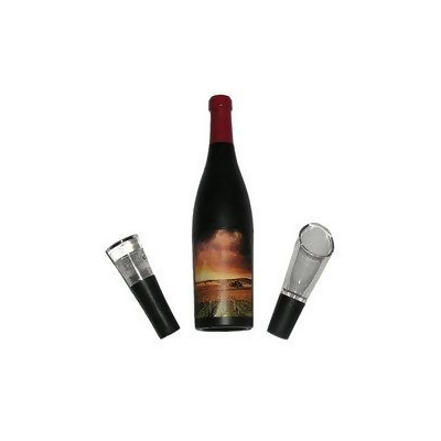 Earthly Way EARTHCSSET Wine Bottle Shaped Corkscrew Gift Set 3 Piece 