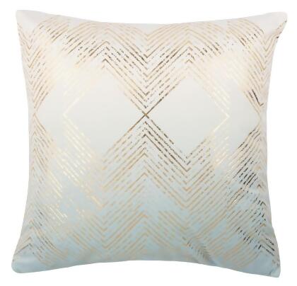 Safavieh PLS7144D-1818 Sarla Pillow, Seafoam, Gold & Poly Fill 
