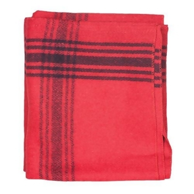 Fox Outdoor 818-14 Navy-Striped Red Wool Blanket 