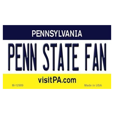 Smart Blonde M-12989 3.5 x 2 in. Penn State Fan Novelty Metal Magnet 