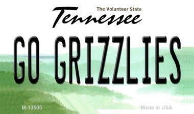 Smart Blonde M-13505 3.5 x 2 in. Go Grizzlies Novelty Metal Magnet 