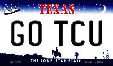 Smart Blonde M-13050 3.5 x 2 in. Go TCU Novelty Metal Magnet 