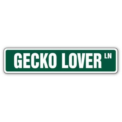 SignMission D-7-SS-Gecko Lover 1.5 x 7 in. Gecko Lover Street Decal Sign 