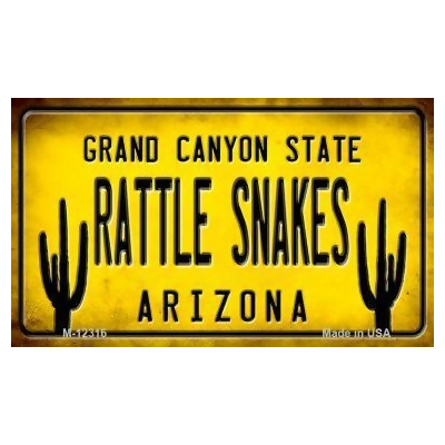 Smart Blonde M-12316 3.5 x 2 in. Arizona Rattle Snakes Novelty Metal Magnet 