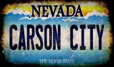Smart Blonde M-12067 3.5 x 2 in. Nevada Carson City Novelty Metal Magnet 