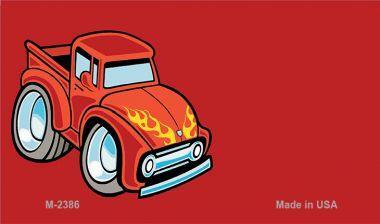 Smart Blonde M-2386 3.5 x 2 in. Flamin Pickup Offset Novelty Metal Magnet 
