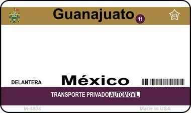 Smart Blonde M-4808 3.5 x 2 in. Guanajuato Mexico Blank Background Novelty Metal Magnet 