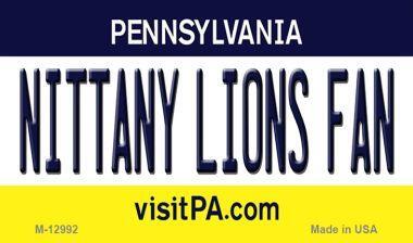 Smart Blonde M-12992 3.5 x 2 in. Nittany Lions Fan Novelty Metal Magnet 