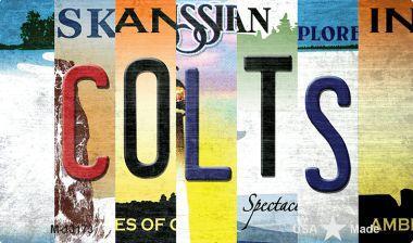 Smart Blonde M-13173 3.5 x 2 in. Colts Strip Art Novelty Metal Magnet 