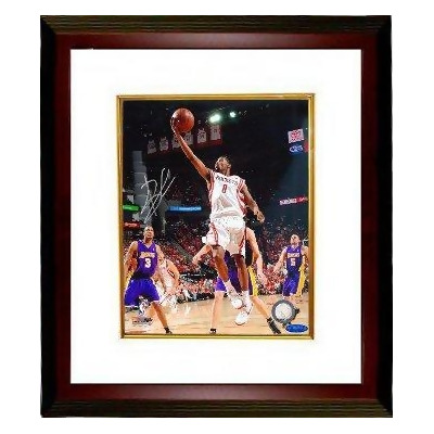 RDB Holdings & Consulting CTBL-MW14428 8 x 10 in. Aaron Brooks Signed Houston Rockets Photo Custom Framed- Tri-Star Hologram 
