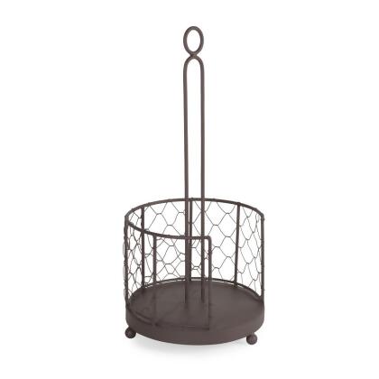Design Imports Z02231 Rustic Bronze Chicken Wire Paper Towel Holder 