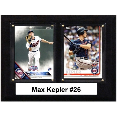 C&I Collectables 68KEPLER 6 x 8 in. MLB Max Kepler Minnesota Twins Two Card Plaque 
