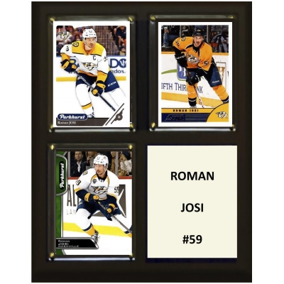 C&I Collectables 810JOSI 8 x 10 in. NHL Roman Josi Nashville Predators Three Card Plaque 