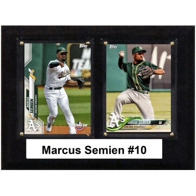 C&I Collectables 68SEMIEN 6 x 8 in. MLB Marcus Semien Oakland Athletics Two Card Plaque 