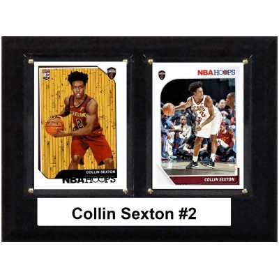 C&I Collectables 68SEXTON 6 x 8 in. NBA Collin Sexton Cleveland Cavaliers Two Card Plaque 