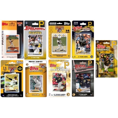 C&I Collectables PIRATES920TS MLB Pittsburgh Pirates 9 Different Licensed Trading Card Team Set 