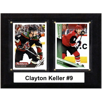 C&I Collectables 68KELLER 6 x 8 in. NHL Clayton Keller Arizona Coyotes Two Card Plaque 