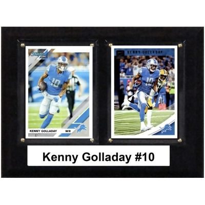 C&I Collectables 68GOLLADAY 6 x 8 in. NFL Kenny Golladay Detroit Lions Two Card Plaque 