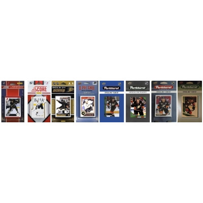 C&I Collectables DUCKS819TS NHL Anaheim Ducks 8 Different Licensed Trading Card Team Set 