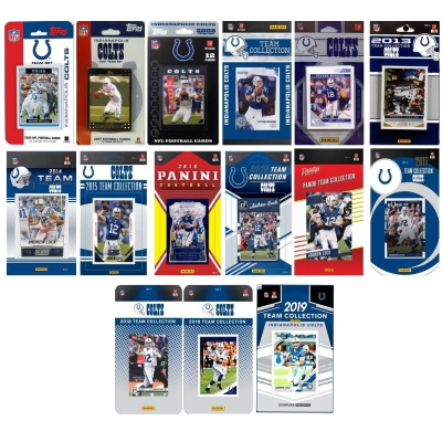 C&I Collectables COLTS1519TS NHL Indianapolis Colts 15 Different Licensed Trading Card Team Set 