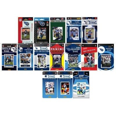 C&I Collectables TITANS1519TS NHL Tennessee Titans 15 Different Licensed Trading Card Team Set 