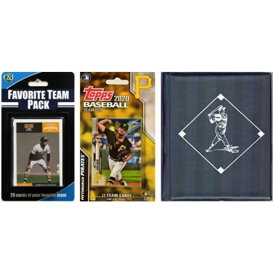 C&I Collectables 2020PIRATESTSC MLB Pittsburgh Pirates Licensed 2020 Topps Team Set & Favorite Player Trading Cards Plus Storage Album 