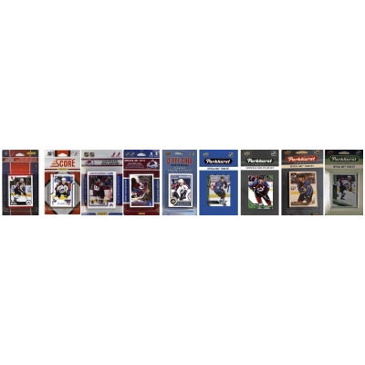 C&I Collectables AVALANCHE919TS NHL Colorado Avalanche 9 Different Licensed Trading Card Team Set 