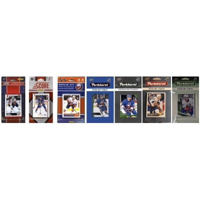 C&I Collectables ISLANDERS719TS NHL New York Islanders 7 Different Licensed Trading Card Team Set 