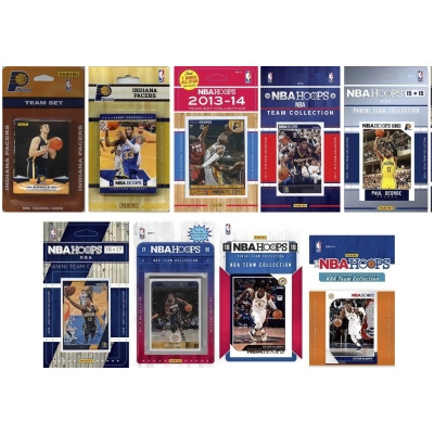 C&I Collectables PACERS919TS NBA Indiana Pacers 9 Different Licensed Trading Card Team Set 
