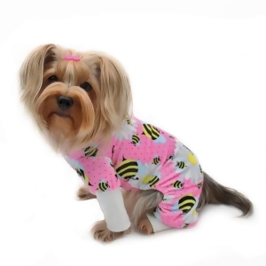Klippo Kbd085-xs Ultra Soft Plush Minky Bumblebee & Flower Pajamas - Extra Small - All