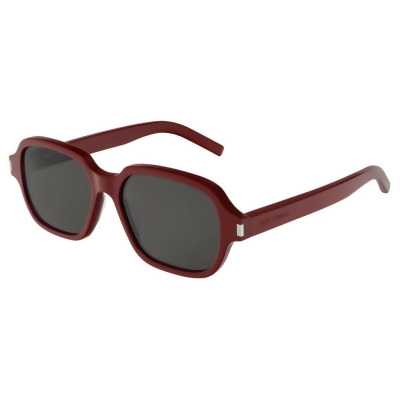 Saint Laurent SL292-004 Square Frame Sunglasses Red 