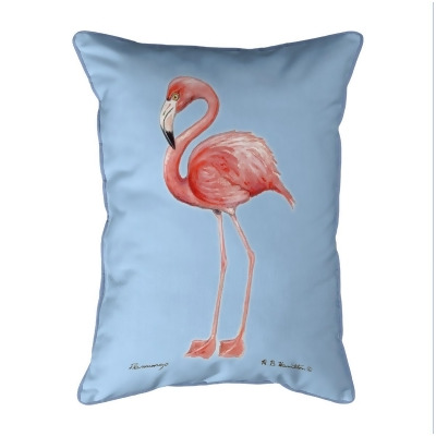 Betsy Drake ZP084B 20 x 24 in. Flamingo Light Blue Background Extra Large Corded Indoor & Outdoor Pillow 