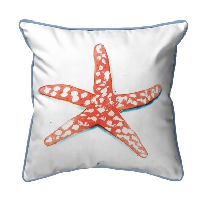 Betsy Drake SN091 12 x 12 in. Coral Starfish Small Indoor & Outdoor Pillow 