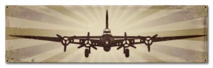 Pasttime Signs PSB195 Planes B17 Sign - 24 x 7 in. 