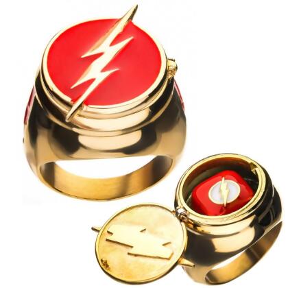 Flash 110559-10-Size 10 Flash Ring with Costume Flip Lid - Size 10 