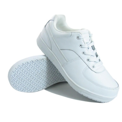 Genuine Grip 2015 Mens Slip-Resistant Athletic Work Shoes Wide White 
