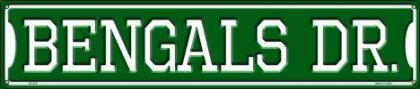 Smart Blonde ST-945 5 x 24 in. Bengals Dr. Novelty Metal Street Sign