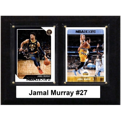 C&I Collectables 68JMURRAY 6 x 8 in. NBA Jamal Murray Denver Nuggets Two Card Plaque 