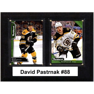 C&I Collectables 68PASTRNAK 6 x 8 in. NHL David Pastrnak Boston Bruins Two Card Plaque 