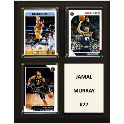 C&I Collectables 810JMURRAY 8 x 10 in. NBA Jamal Murray Denver Nuggets Three Card Plaque 