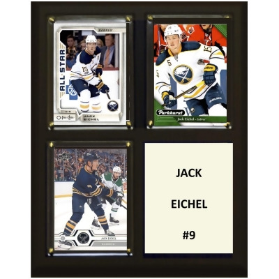 C&I Collectables 810EICHEL 8 x 10 in. NHL Jack Eichel Arizona Coyotes Three Card Plaque 